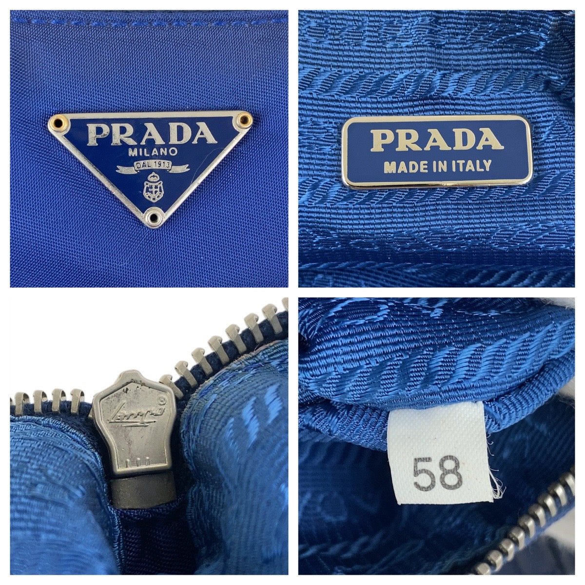 Prada Tessuto Triangle Logo Plate Nylon Handbag