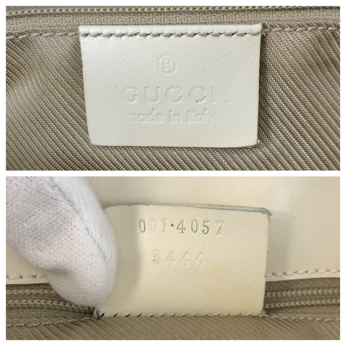Gucci Jackie GG Canvas Leather Shoulder Bag
