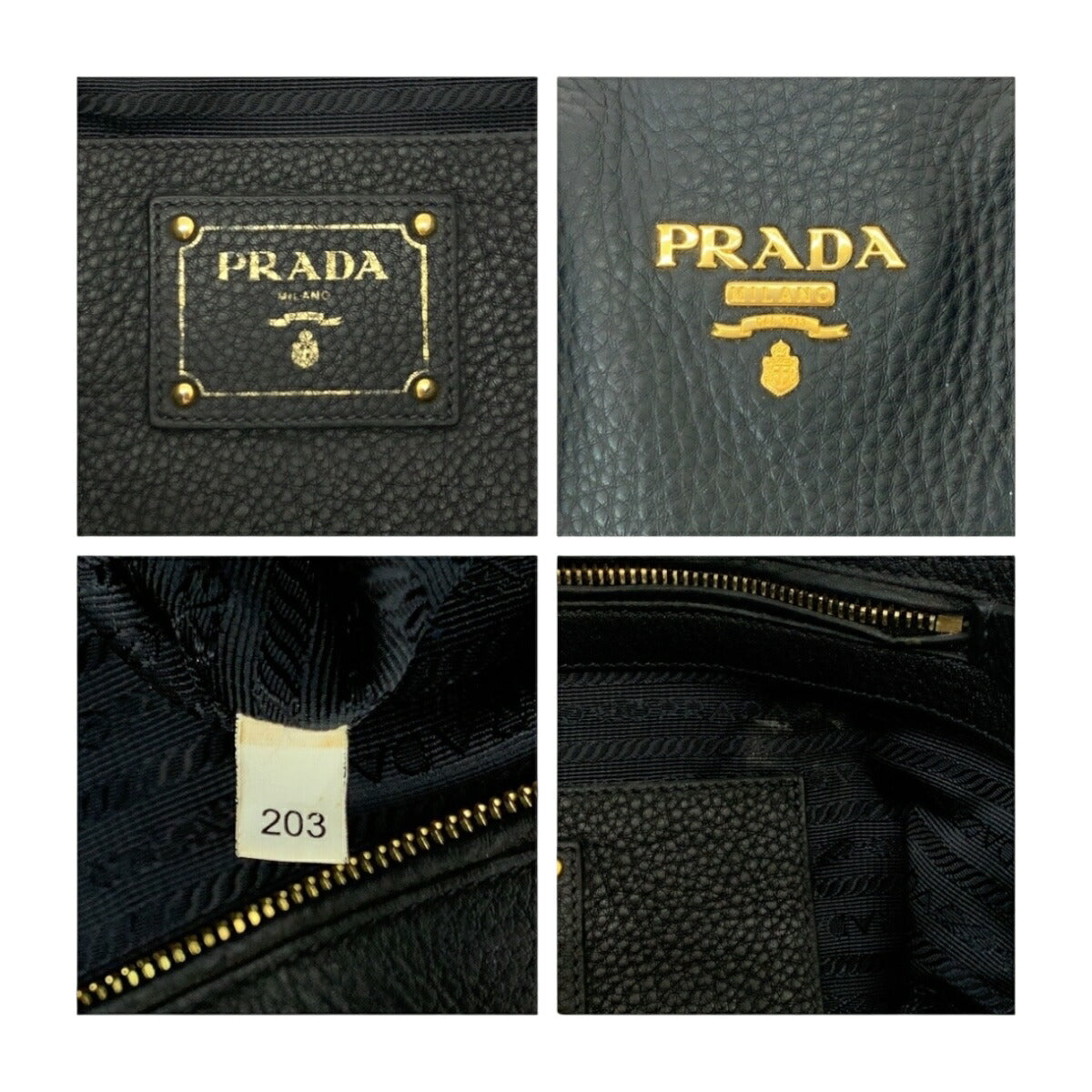 Prada Vitello Daino Leather Handbag