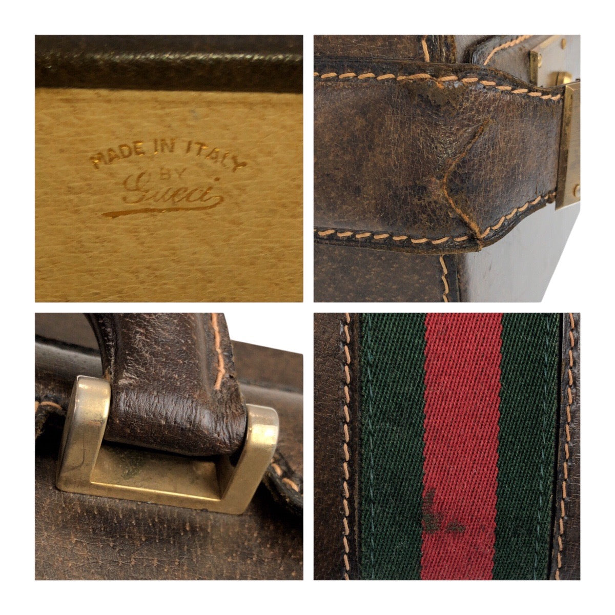 Gucci Sheline Line Leather Business Bag