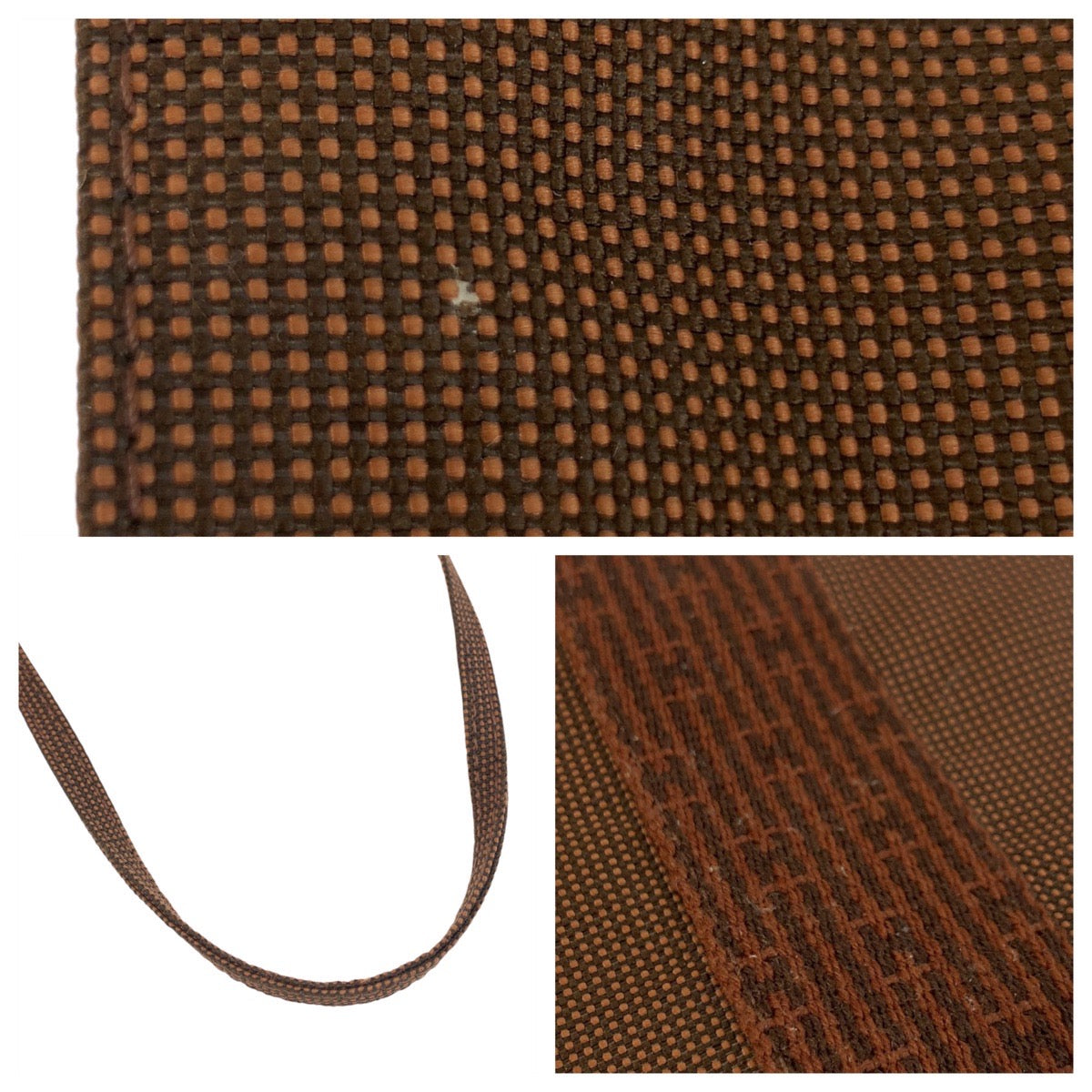 HERMES Shoulder Bag canvas Brown brown Her Line
