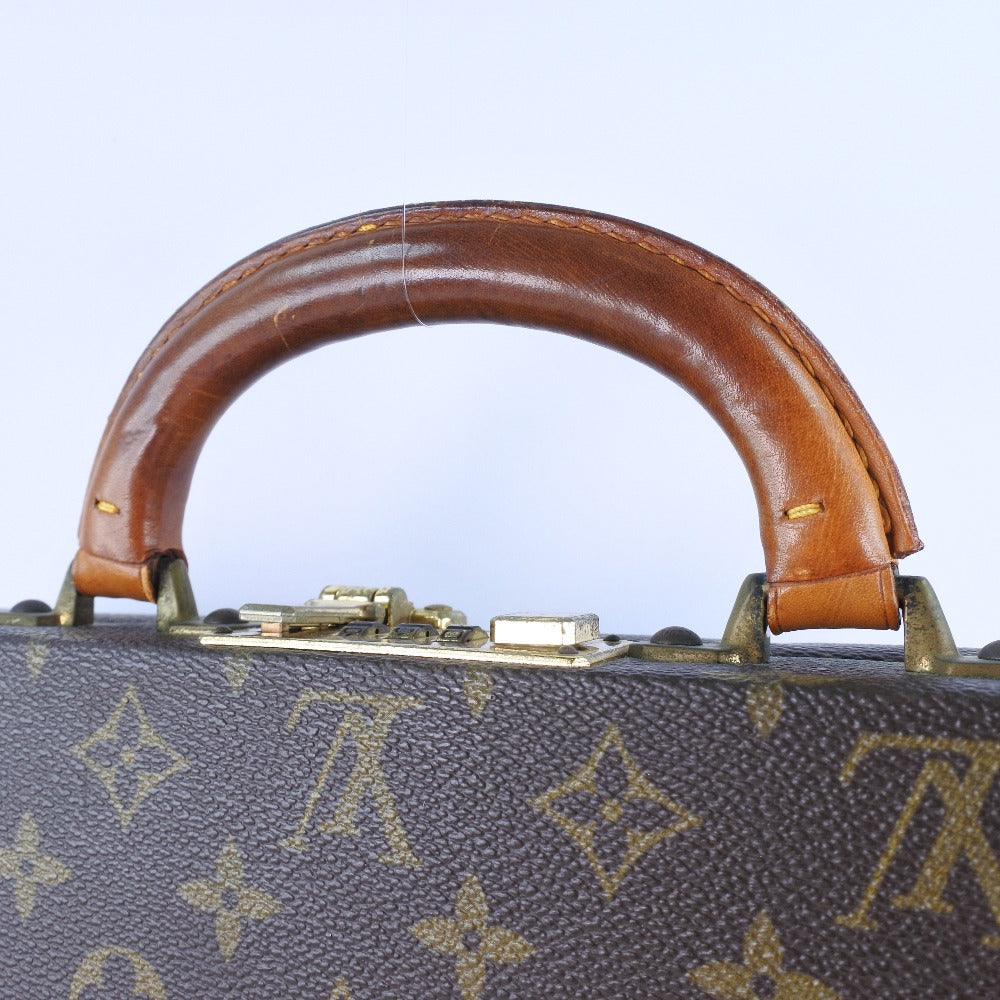 LOUIS VUITTON Business bag Monogram canvas Brown Attache case mens