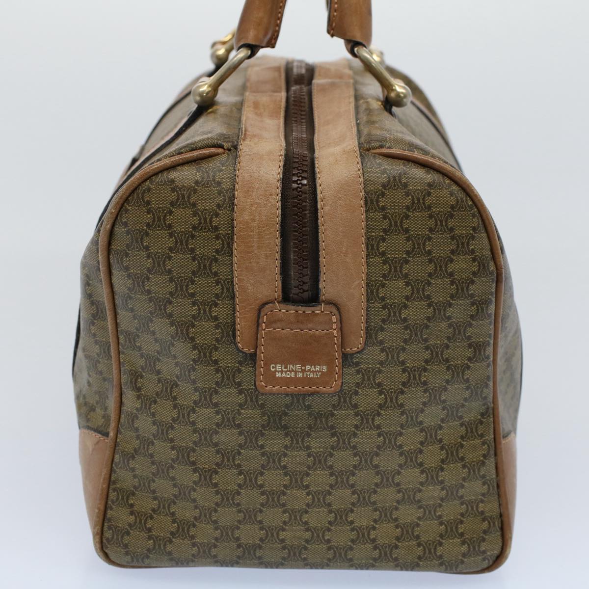 Luxury CELINE Macadam Canvas Hand Bag Brown 54043