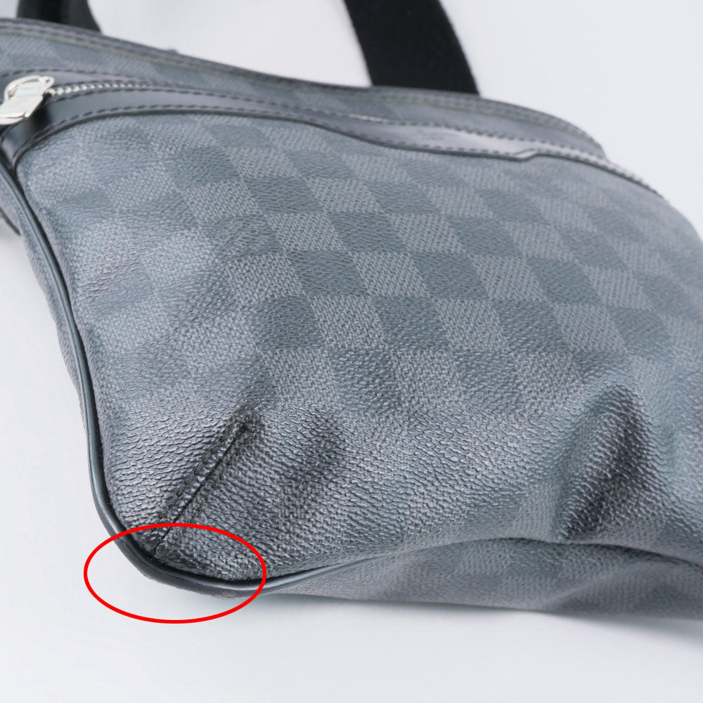 LOUIS VUITTON Shoulder Bag Damier Grafitto Canvas black Tomas unisex(Unisex)