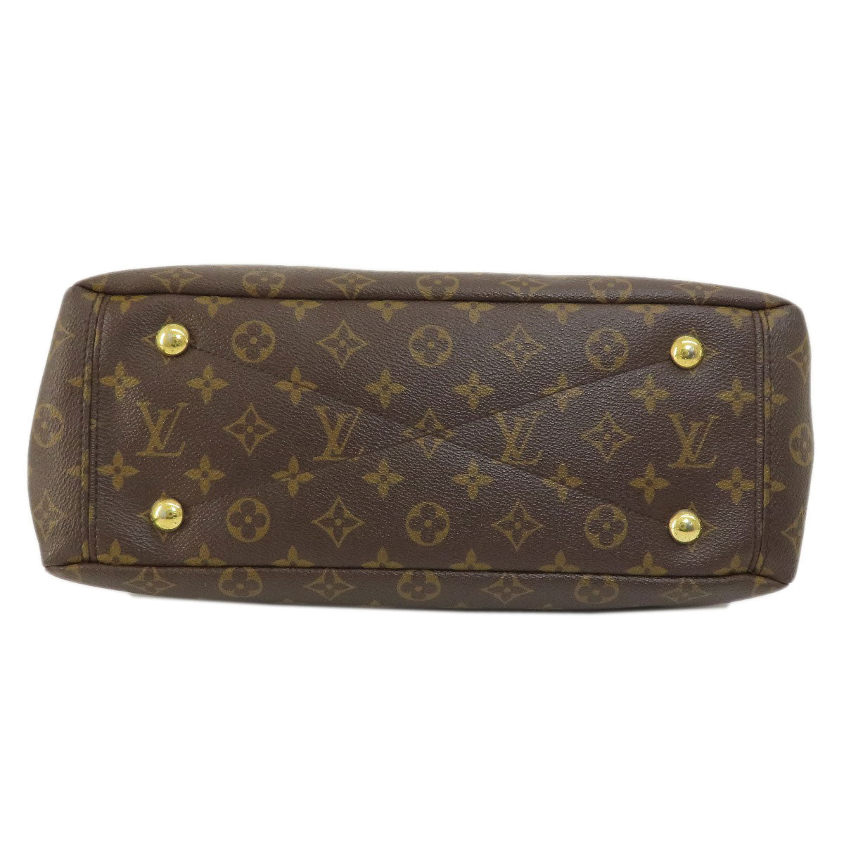 LOUIS VUITTON Handbag Monogram canvas Brown Pallas MM Monogram Women