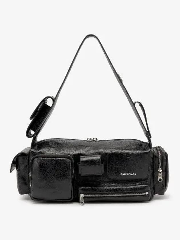 Luxury Balenciaga Trending 2026 Superbusy Small Sling Bag Black