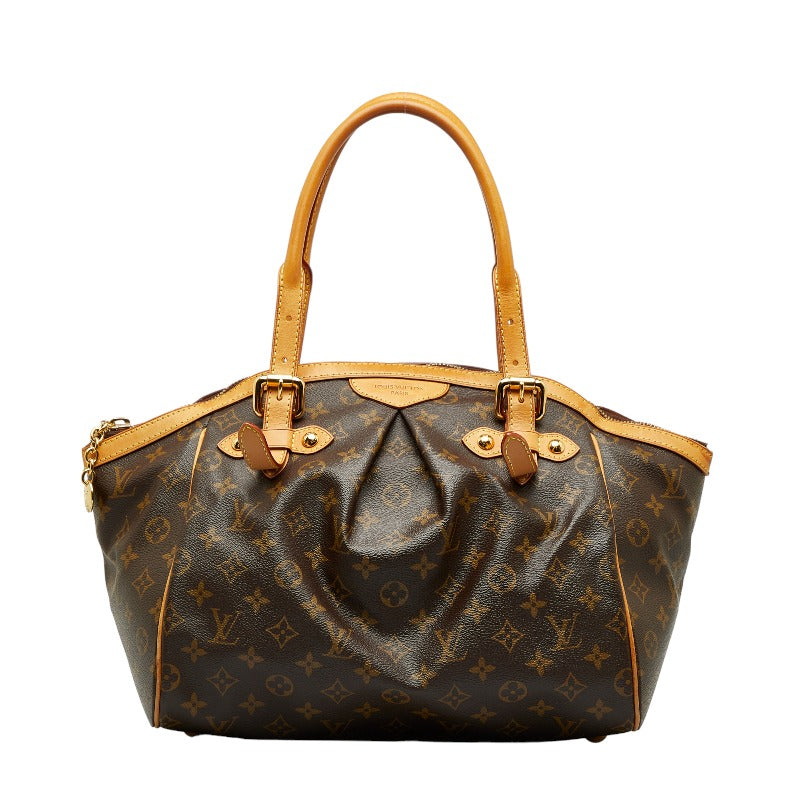 Louis Vuitton Monogram Tivoli GM Handbag M40144 Brown PVC Leather Louis Vuitton