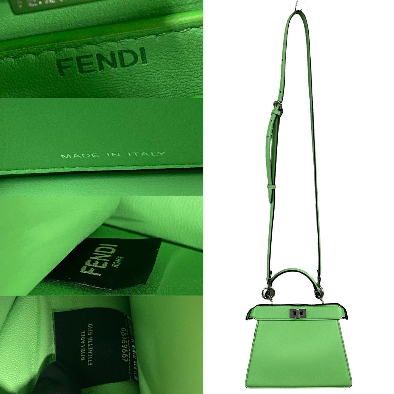 Fendi Pequin PVC Leather Bag
