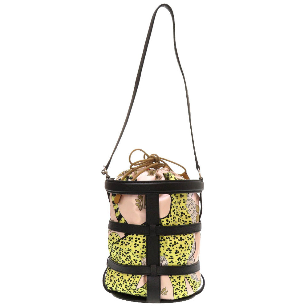 HERMES Shoulder Bag Epsom black Muzaldine Women