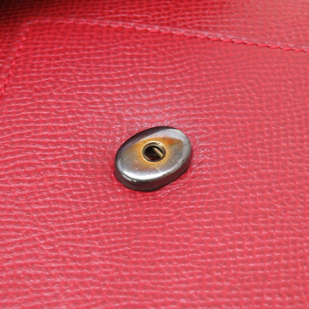 HERMES Clutch bag Courchevel Red vintage