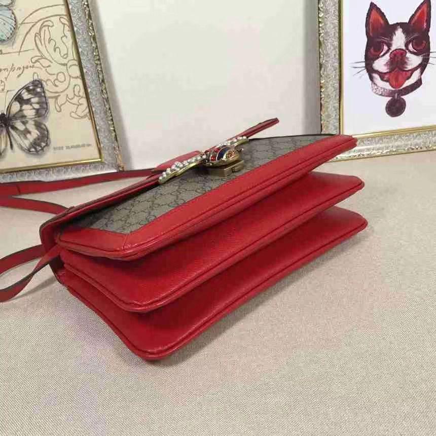 Gucci Monogram Leather Canvas Crossbody