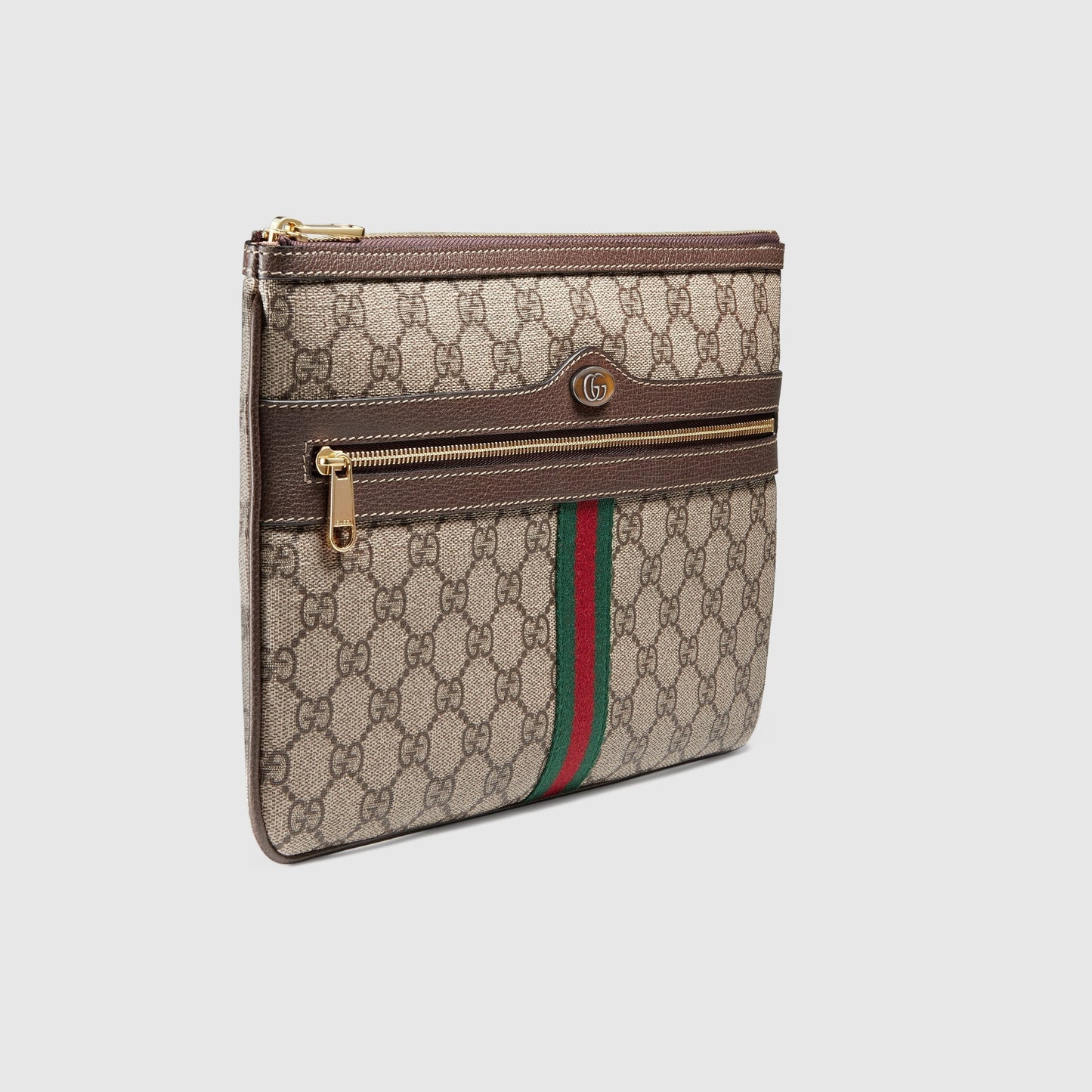 Gucci Monogram Leather Canvas Crossbody