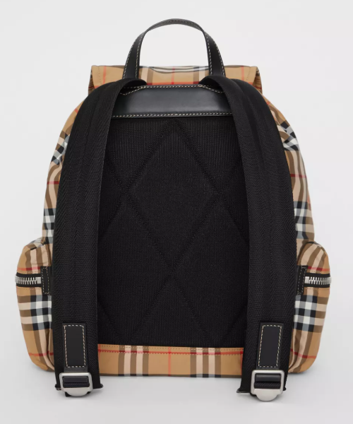Burberry The Medium Rucksack in Check Nylon
