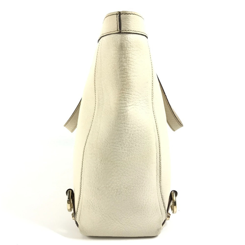 GUCCI Tote Bag 141472 leather white logo Women