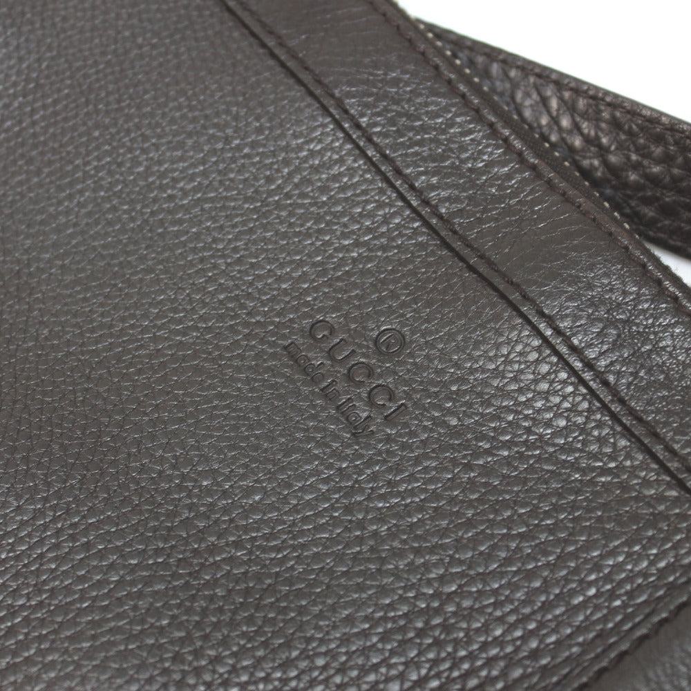 GUCCI Shoulder Bag 233329 leather Dark brown Women