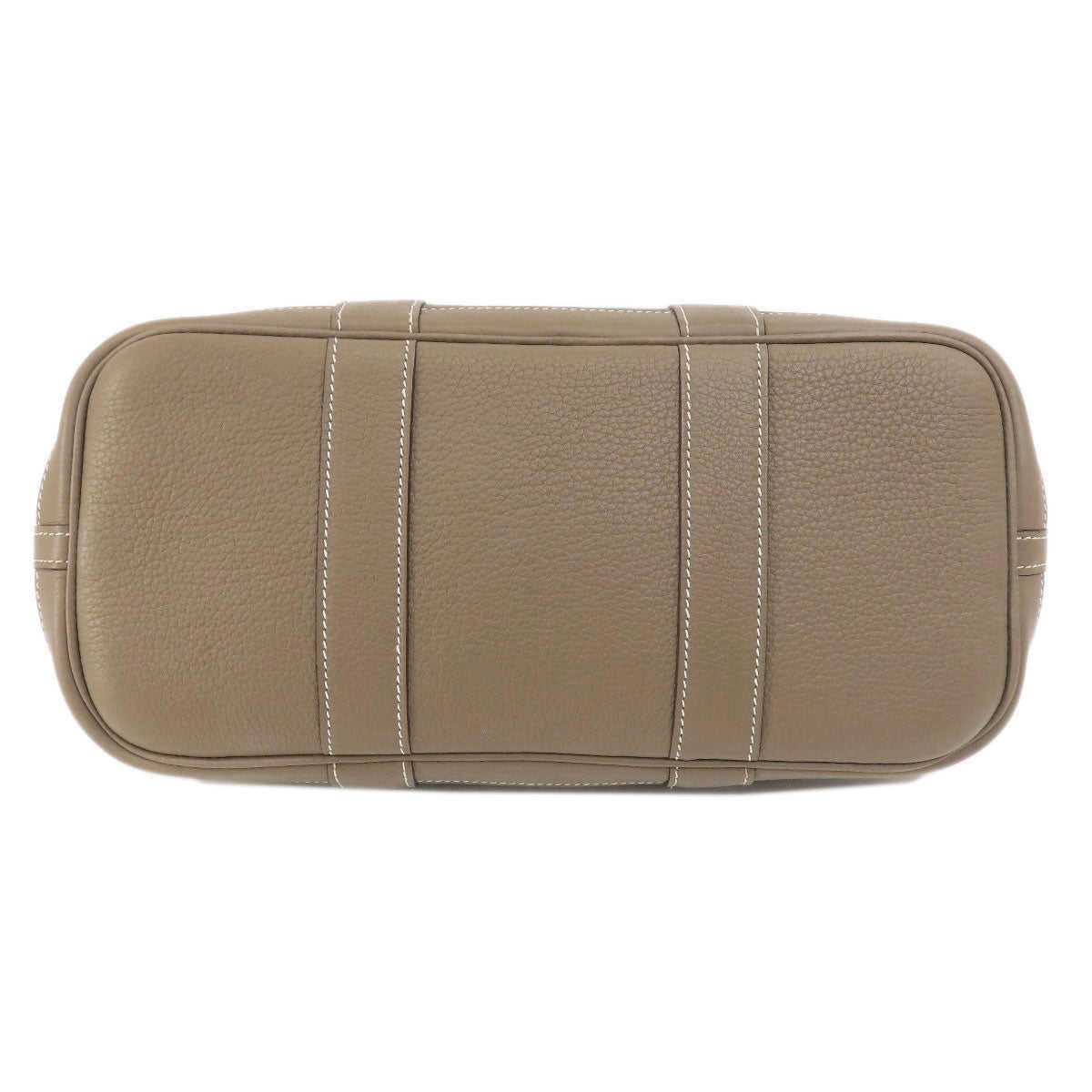 HERMES Handbag Country beige Garden Party TPM Etoupe Etoupe SilverMetal