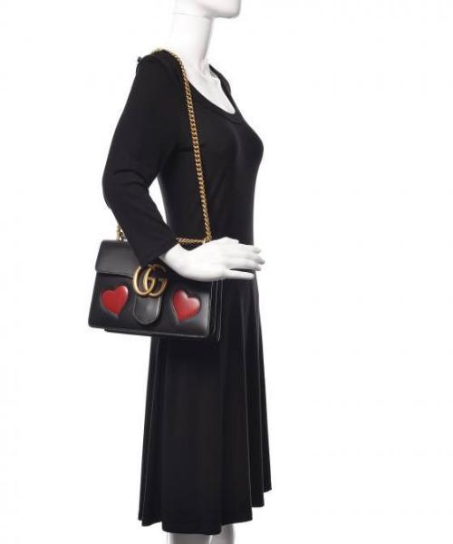 Gucci Monogram Chain Leather Crossbody
