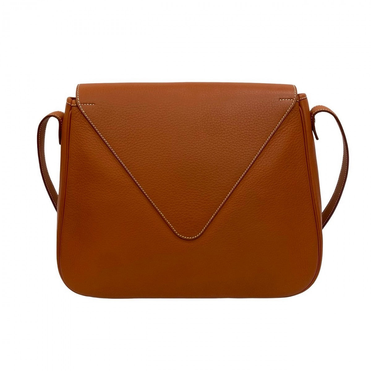 HERMES Shoulder Bag Taurillon Clemence Brown Christine