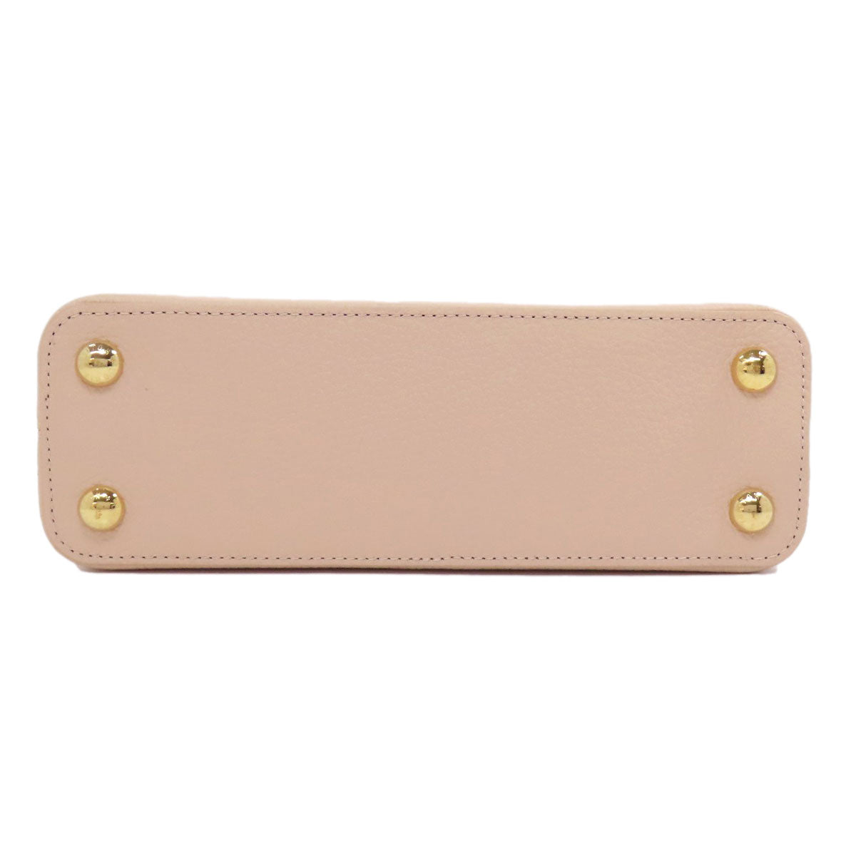 LOUIS VUITTON Handbag Taurillon Clemence Leather pink Capusine BB