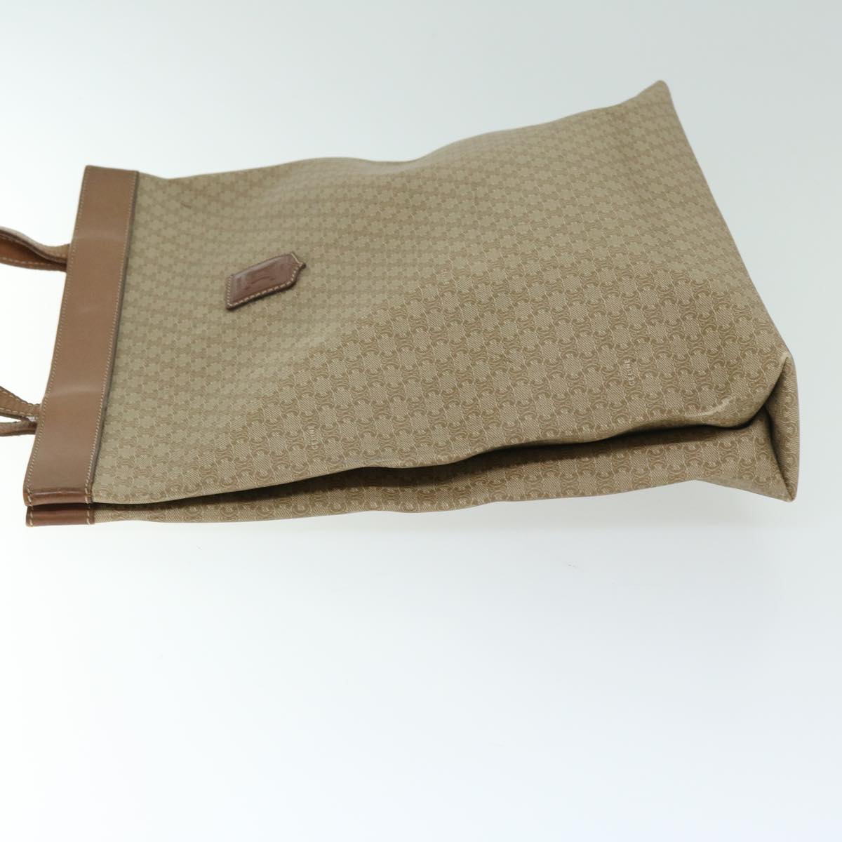 Luxury CELINE Macadam Canvas Tote Bag Beige 66821