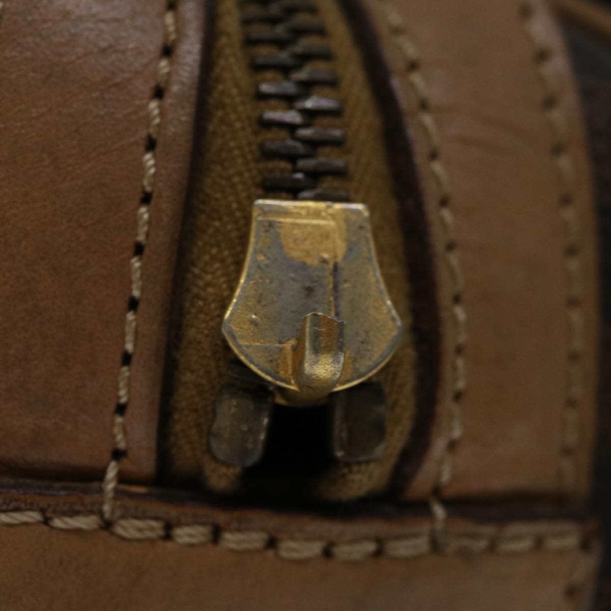 Luxury CELINE Macadam Canvas Hand Bag PVC Brown 67609