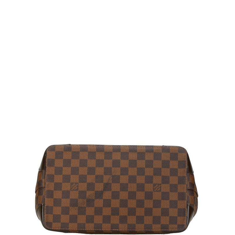 Louis Vuitton Damier Hamsteed PM Handbag N51205 Brown PVC Leather Louis Vuitton