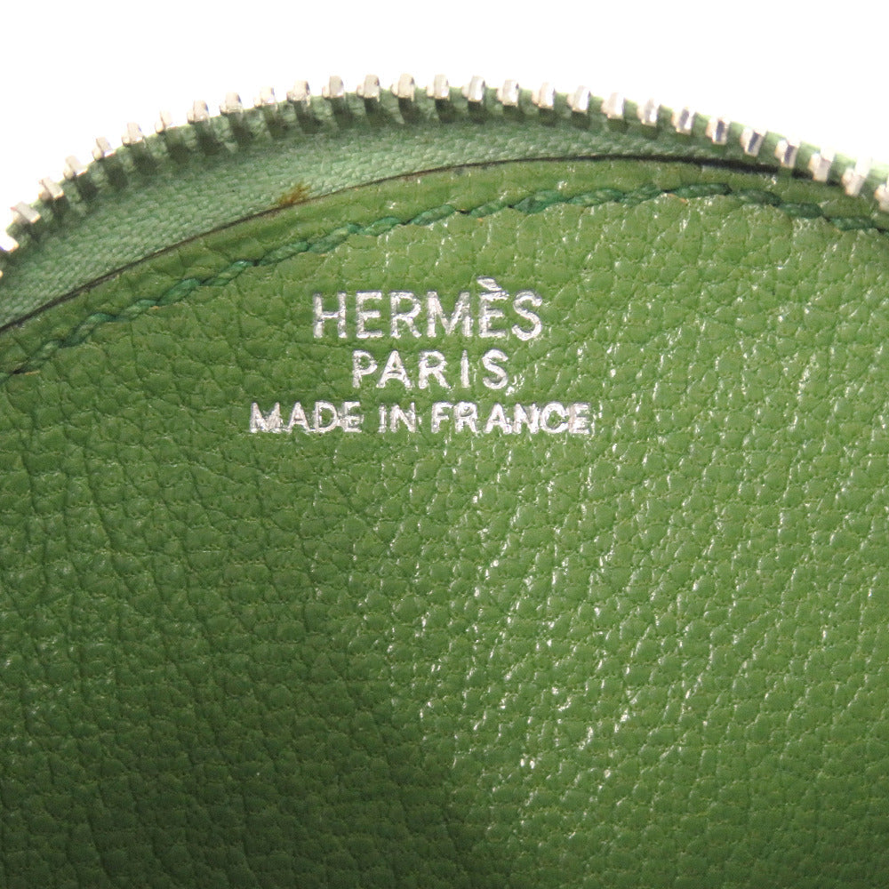HERMES Coin case Courchevel green Tutti frutti cherry Women