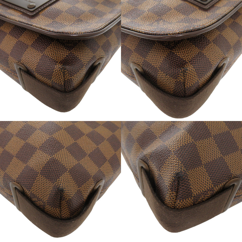 LOUIS VUITTON Shoulder Bag Damier canvas Ebene Damier Brooklyn PM Women