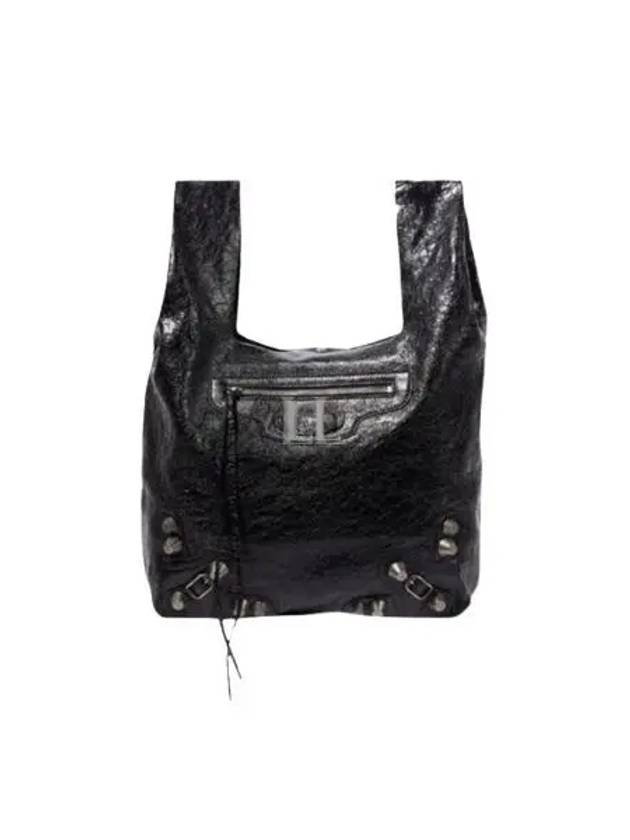 Luxury Balenciaga Trending 2026 Men's Le Cagole Tote Bag Black