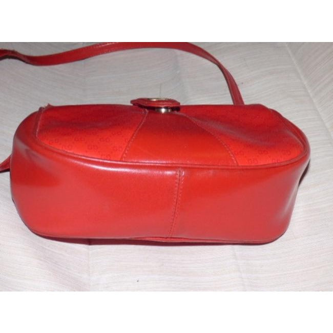Gucci Leather Canvas Shoulder Bag
