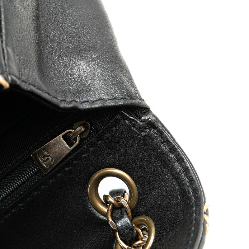 Chanel Coco Wild Stitch Lambskin Shoulder Bag