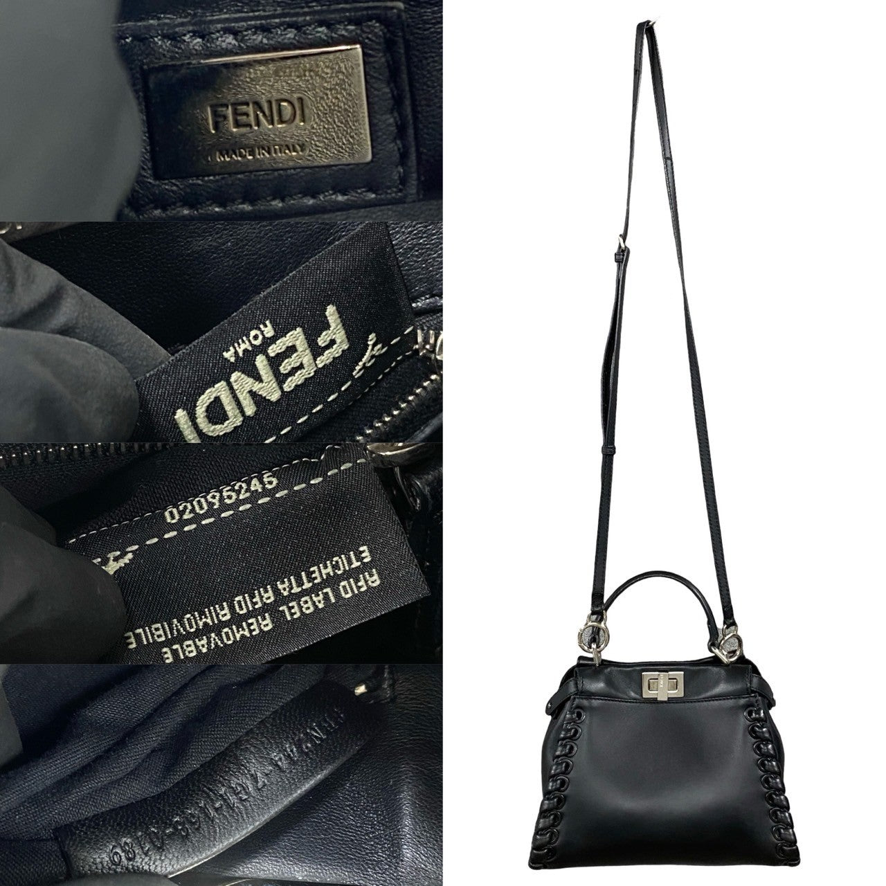 Fendi Peekaboo Iconic Leather 2way Bag