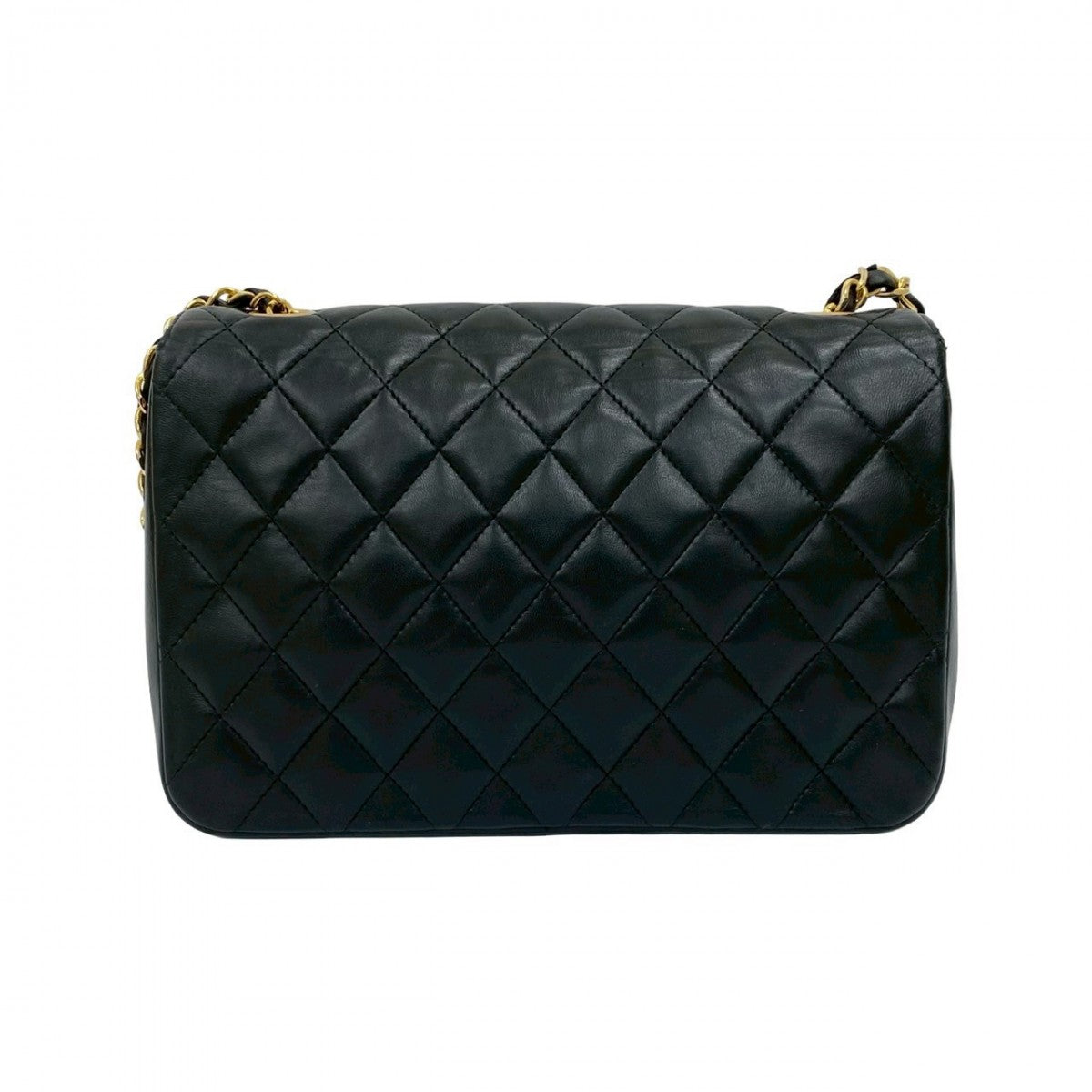 CHANEL Shoulder Bag lambskin black COCO Mark Matrasse Women