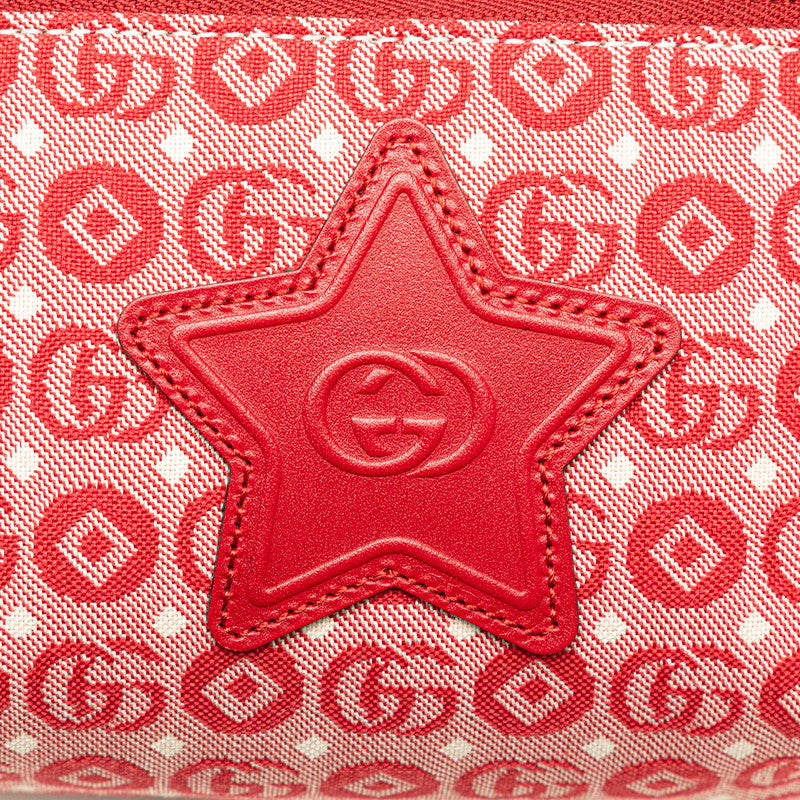 Gucci GG logo Star Canvas Leather Waist Bag