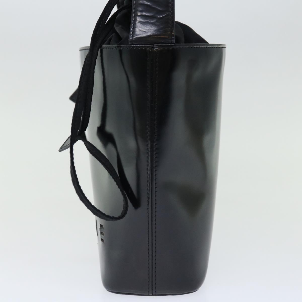 Luxury CELINE Shoulder Bag Enamel Black 70828