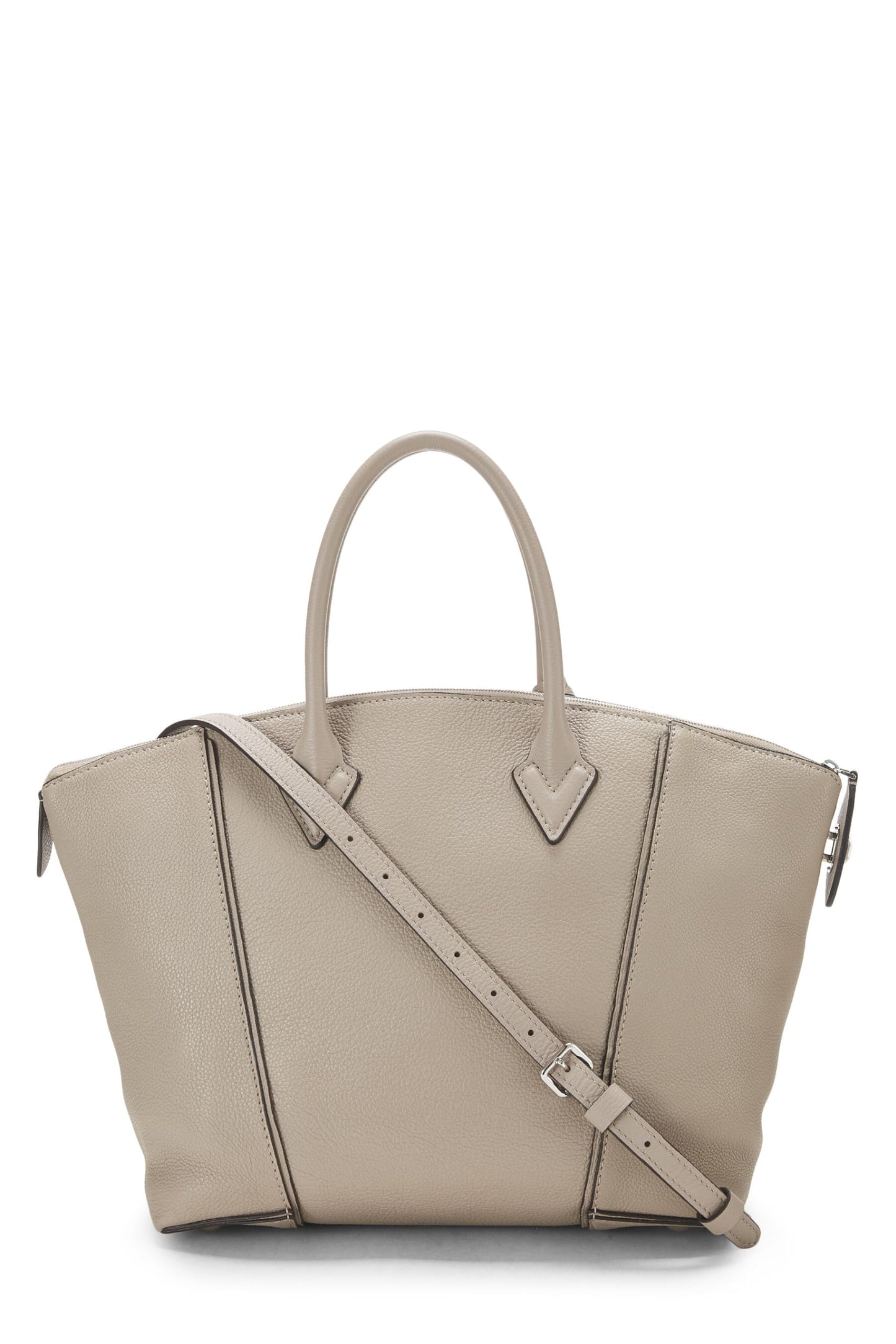 Louis Vuitton, Grey Taurillon Soft Leather Lockit MM, Grey