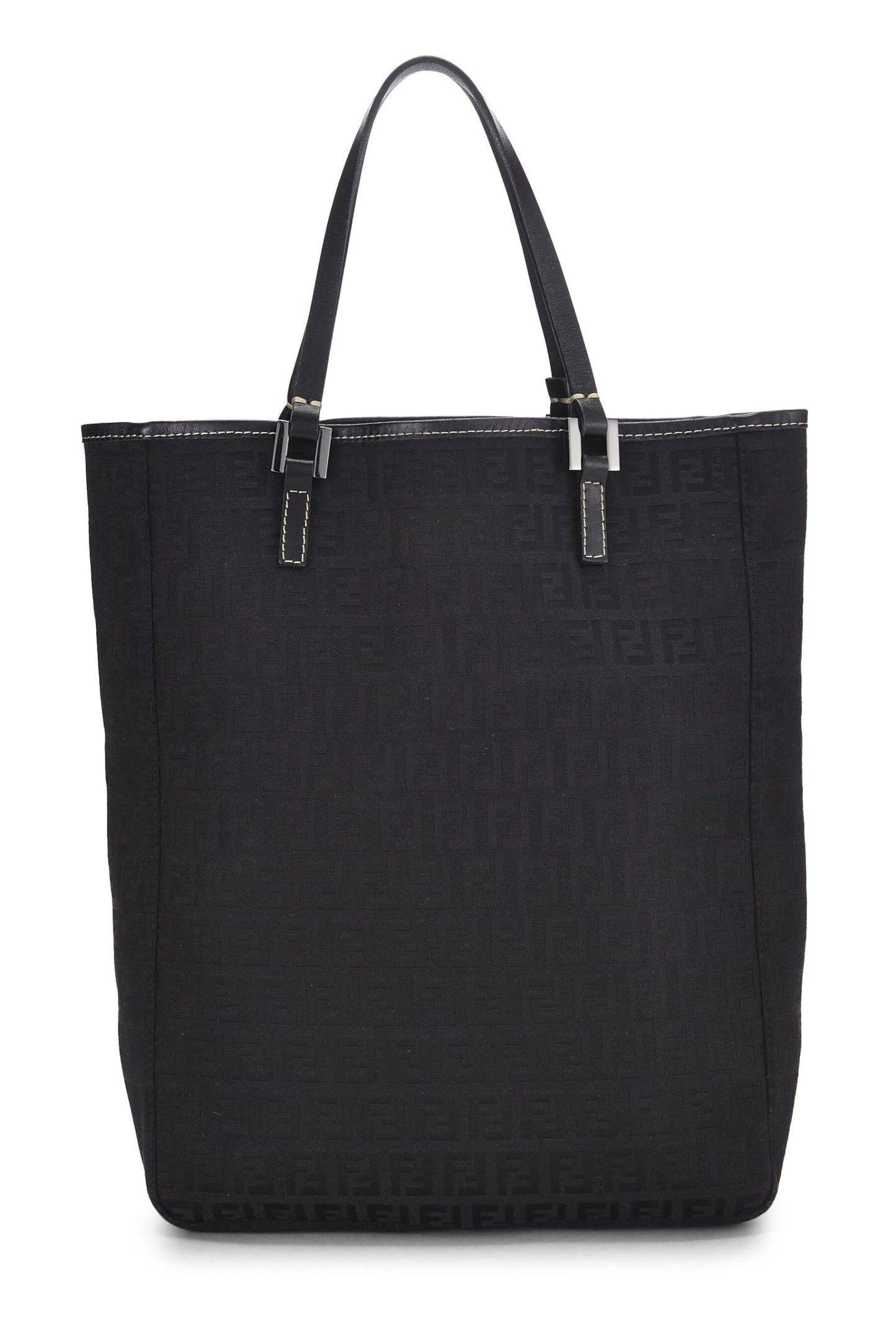 Fendi, Black Zucchino Canvas Tote, Black