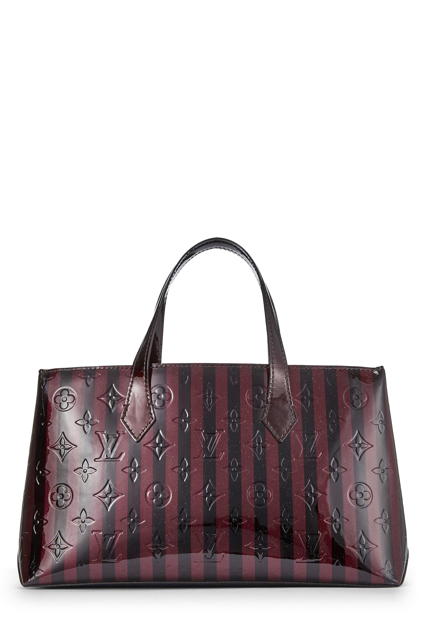 Louis Vuitton, Purple Monogram Vernis Rayures Wilshire PM, Purple