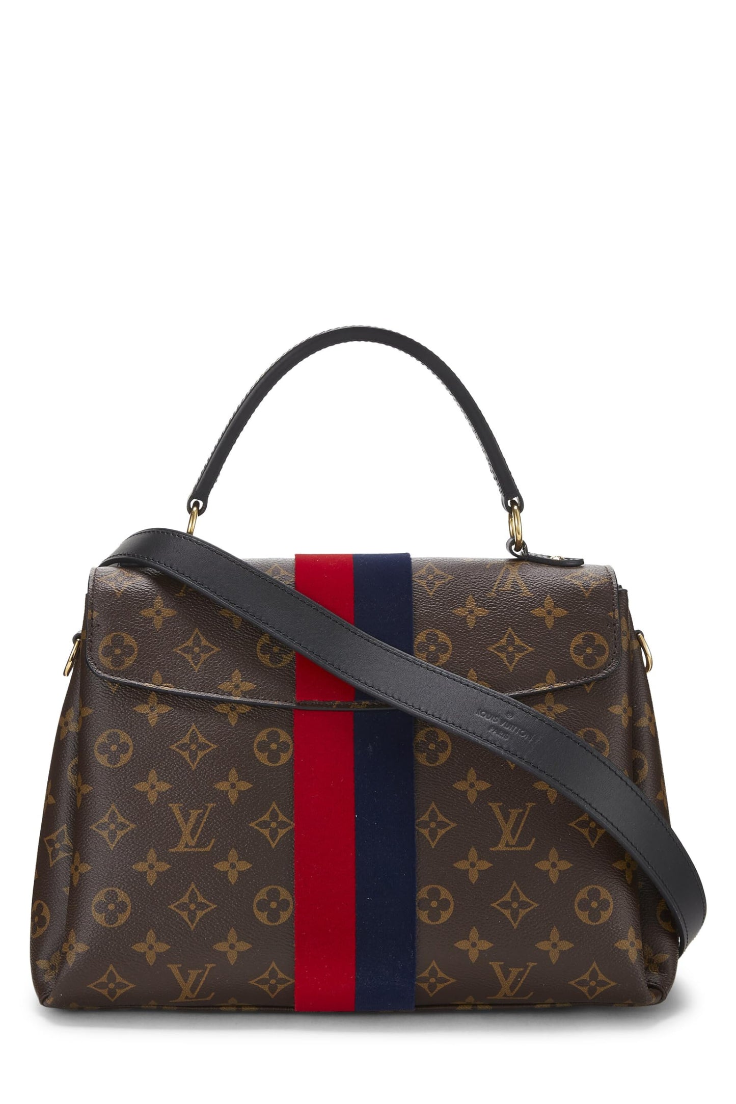 Louis Vuitton, Monogram Canvas Striped Georges MM, Red