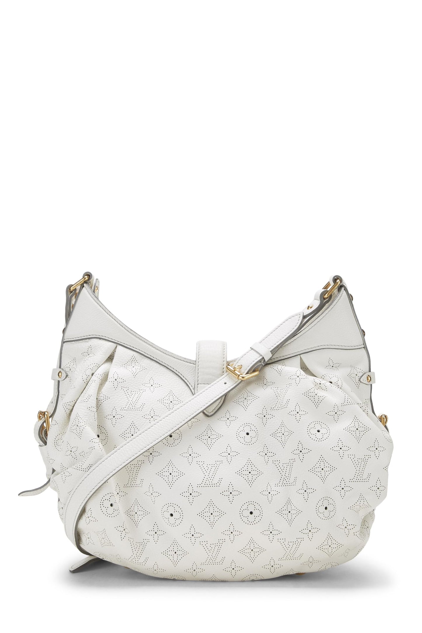 Louis Vuitton, White Monogram Mahina Leather XS, White
