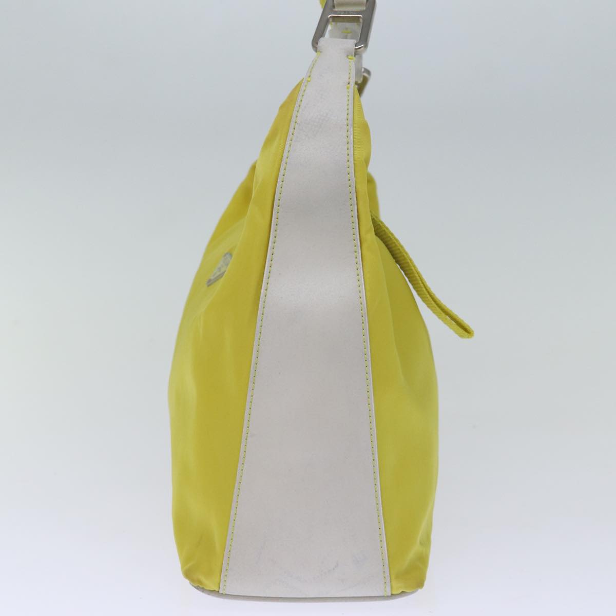 PRADA Shoulder Bag Nylon Yellow Auth 74194