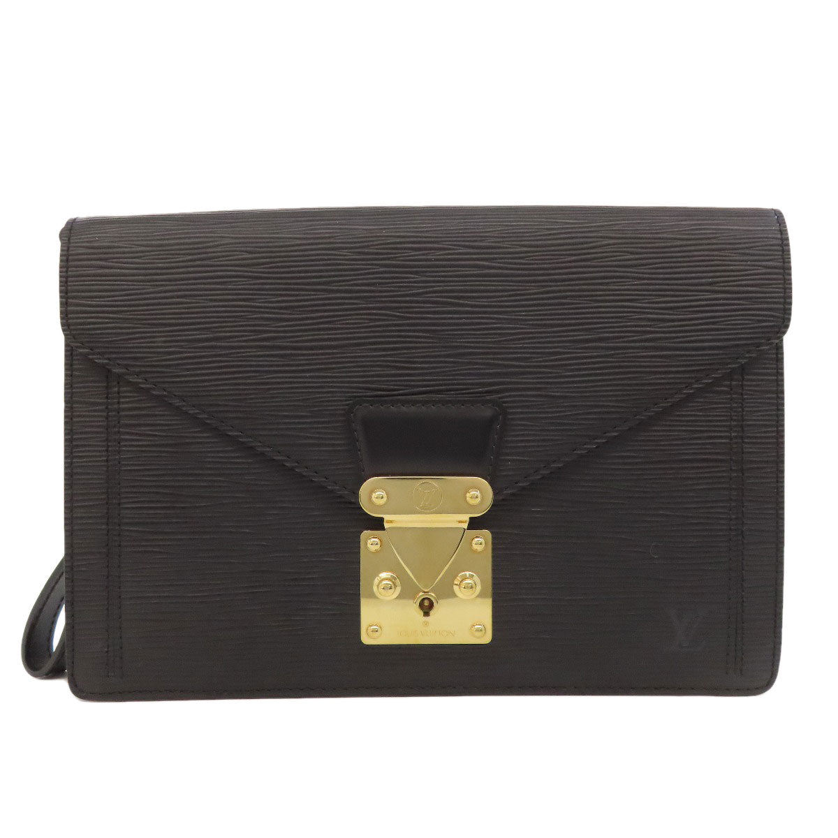 LOUIS VUITTON business bag M52612 Epi black Serie Dragonne mens