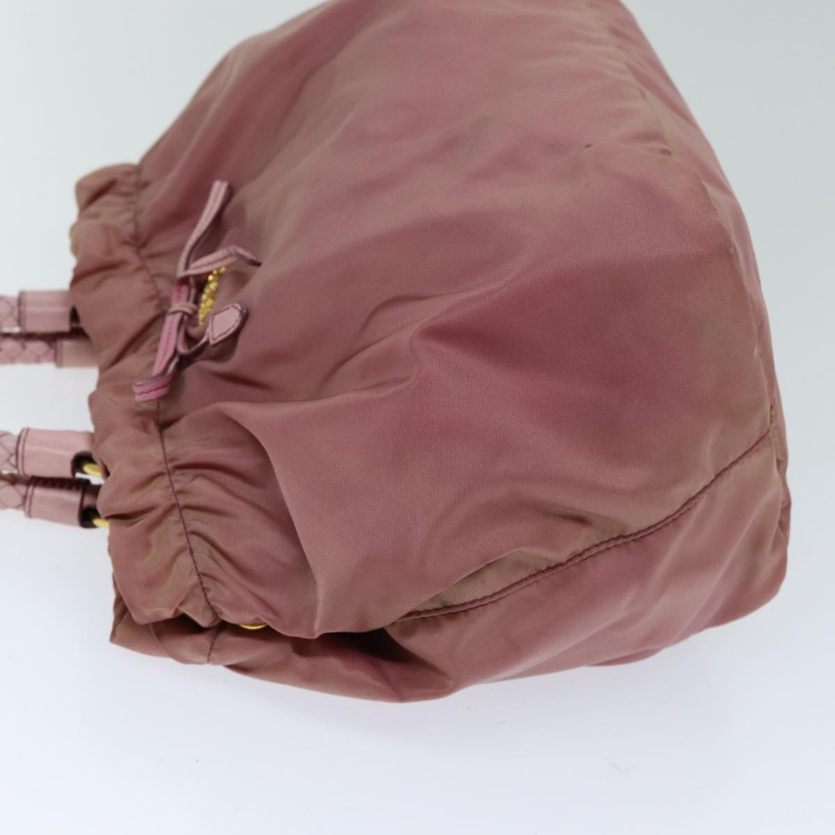 PRADA Hand Bag Nylon 2way Pink Auth