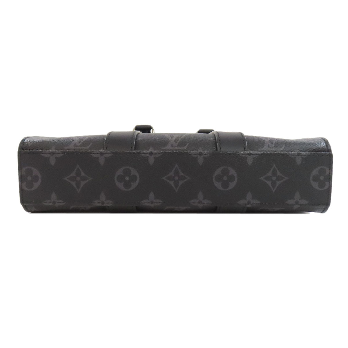 LOUIS VUITTON Shoulder Bag Monogram Eclipse gray Sac Plat Cloth