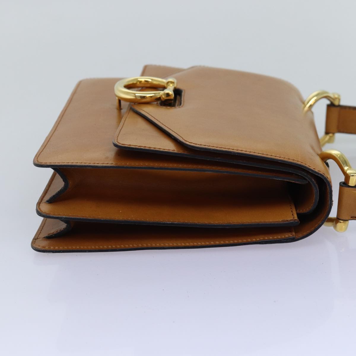 Luxury CELINE Hand Bag Leather Brown 77330