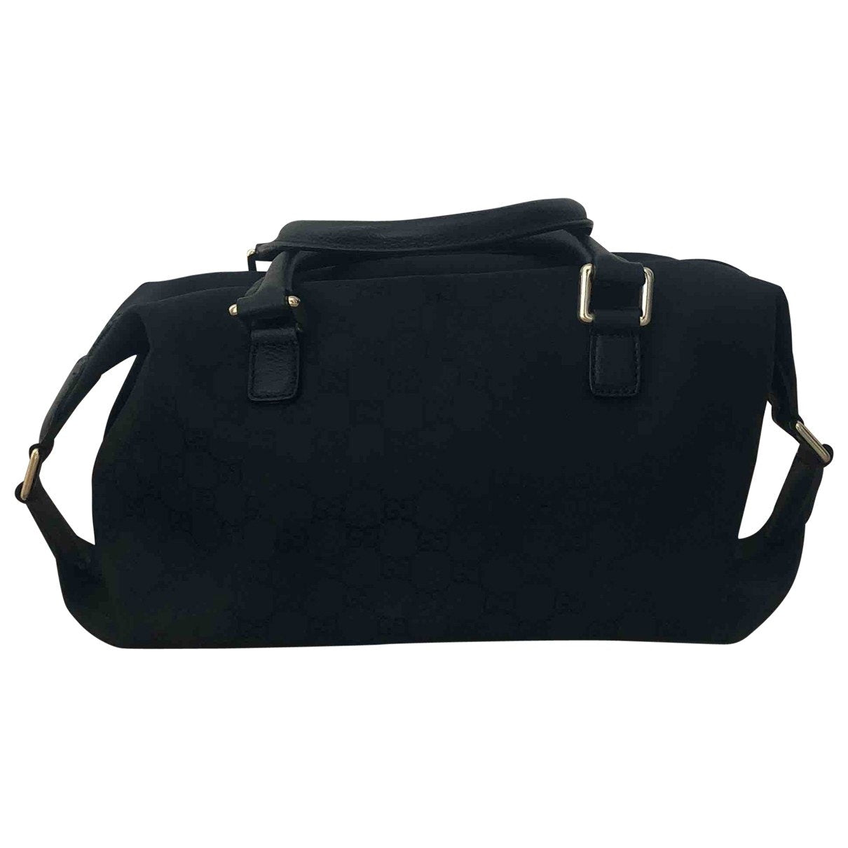 Gucci boston black cloth handbag