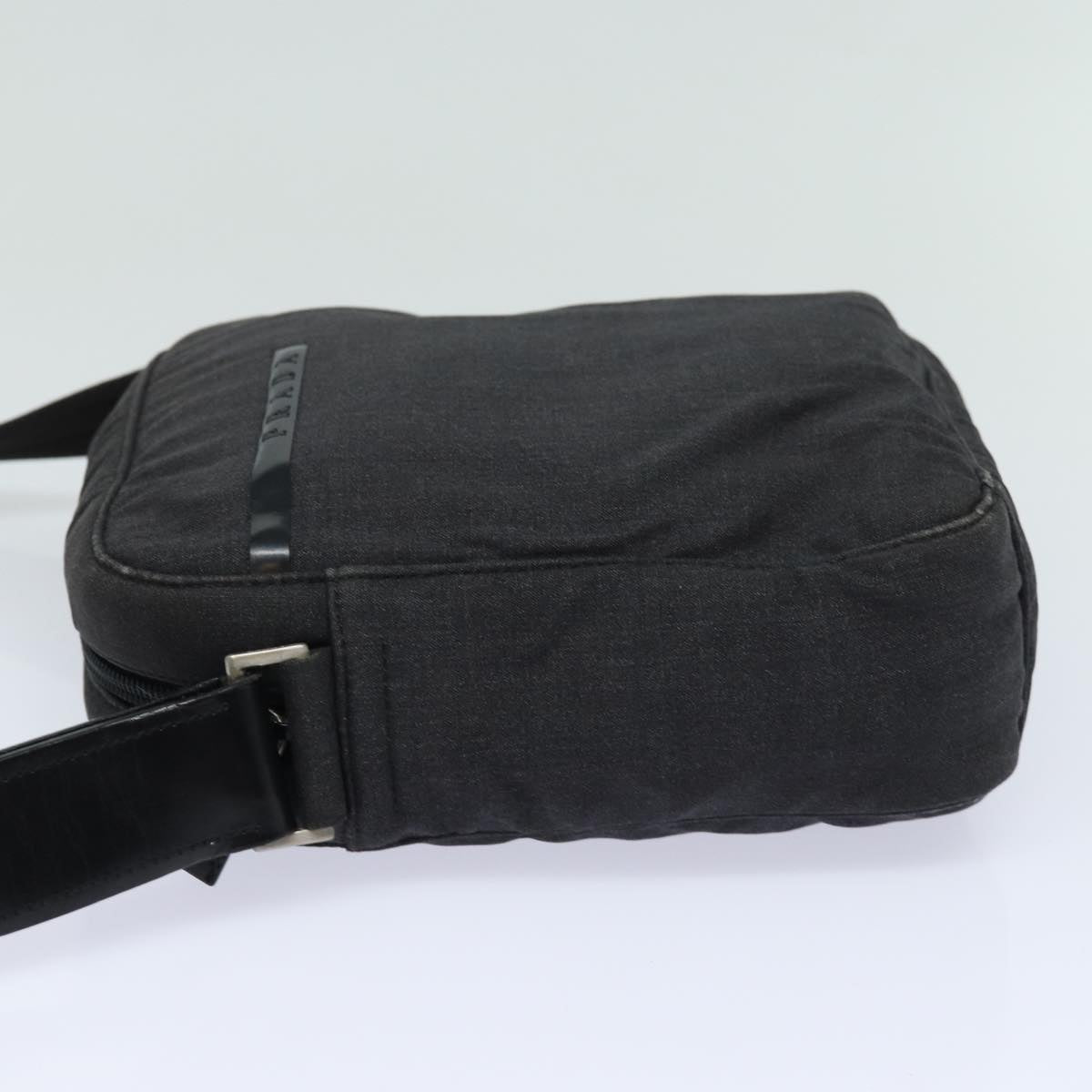 PRADA Shoulder Bag Nylon Black Auth 78818