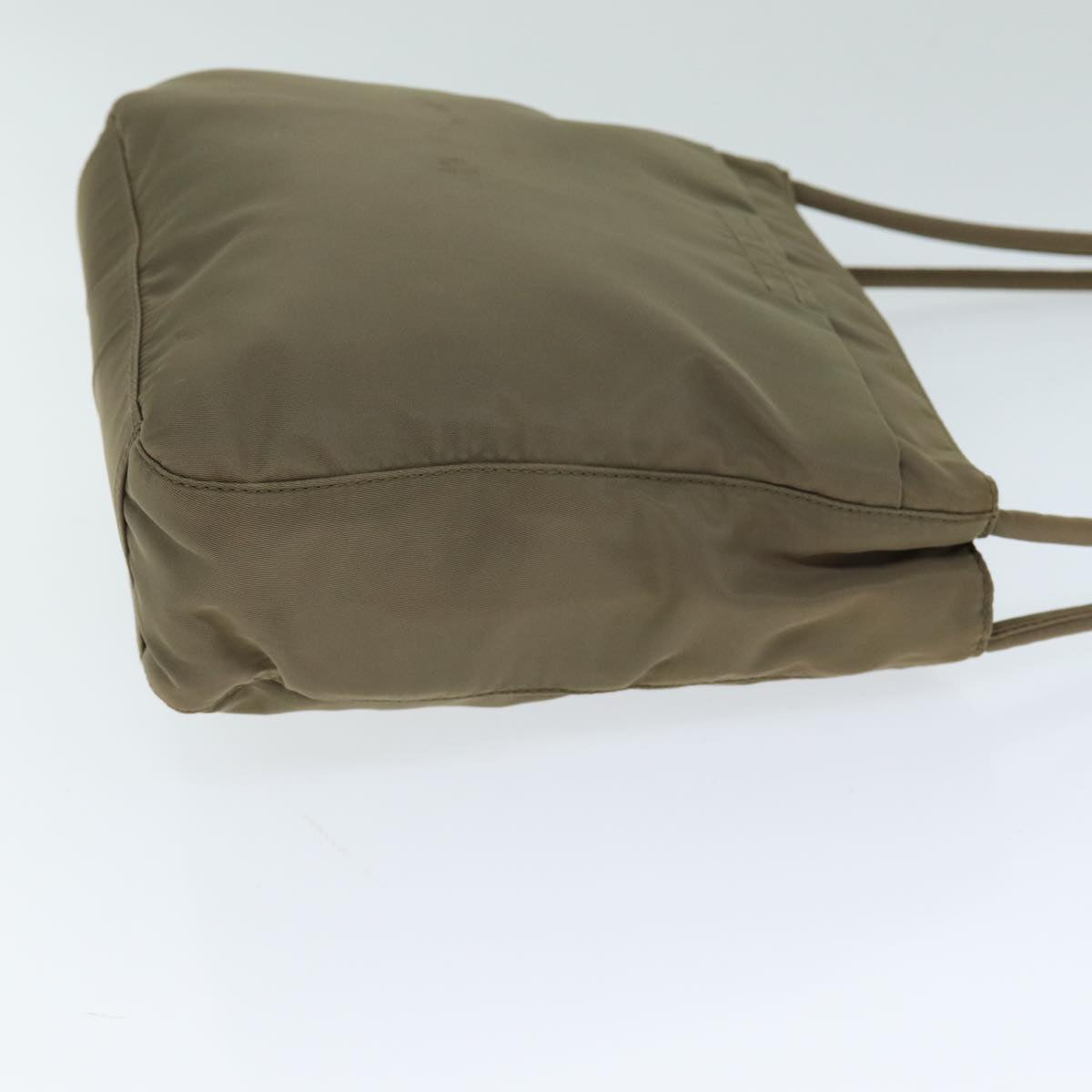 PRADA Hand Bag Nylon Brown Auth