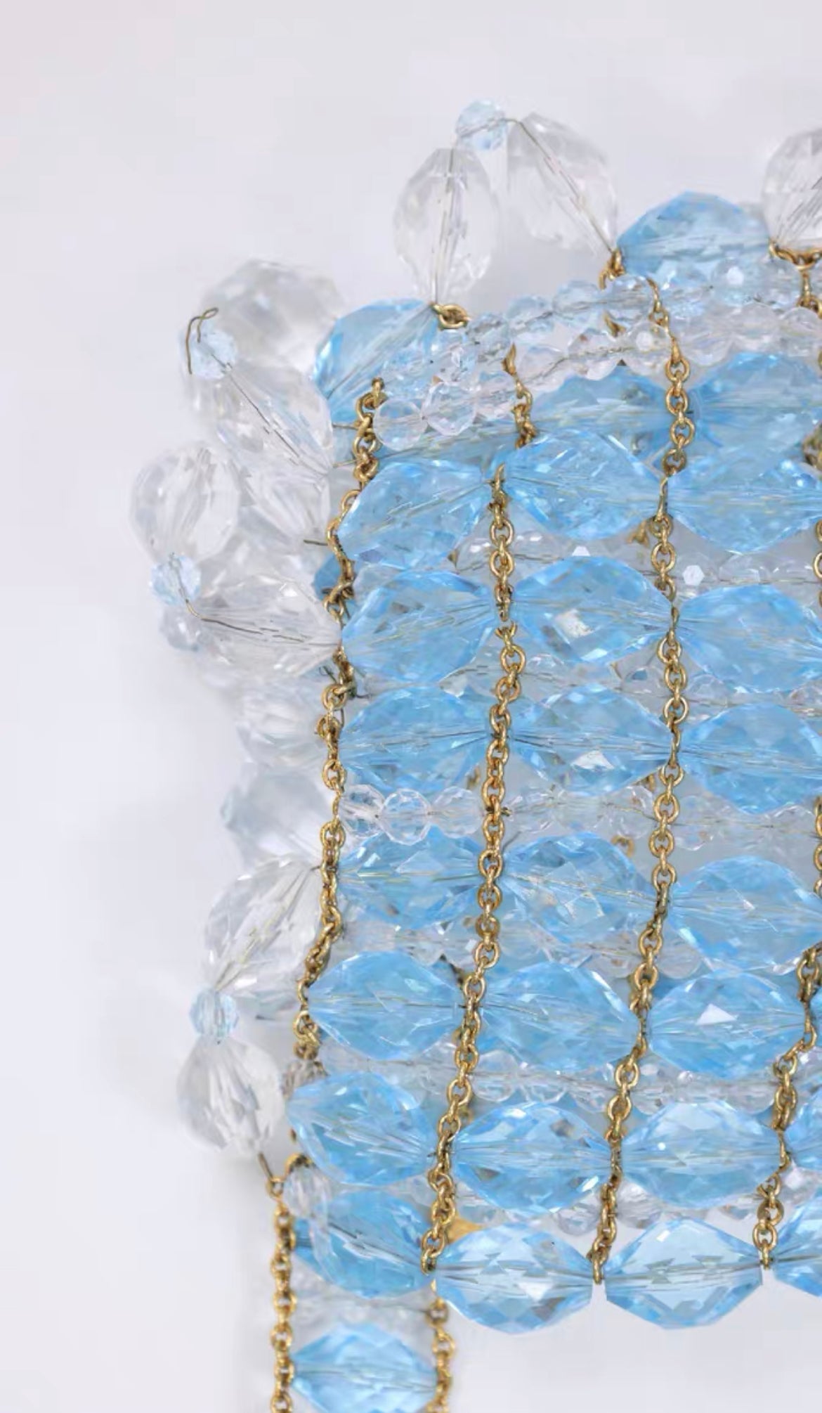 Chanel 1997 Runway Rare Blue Clutch Minaudière Bag