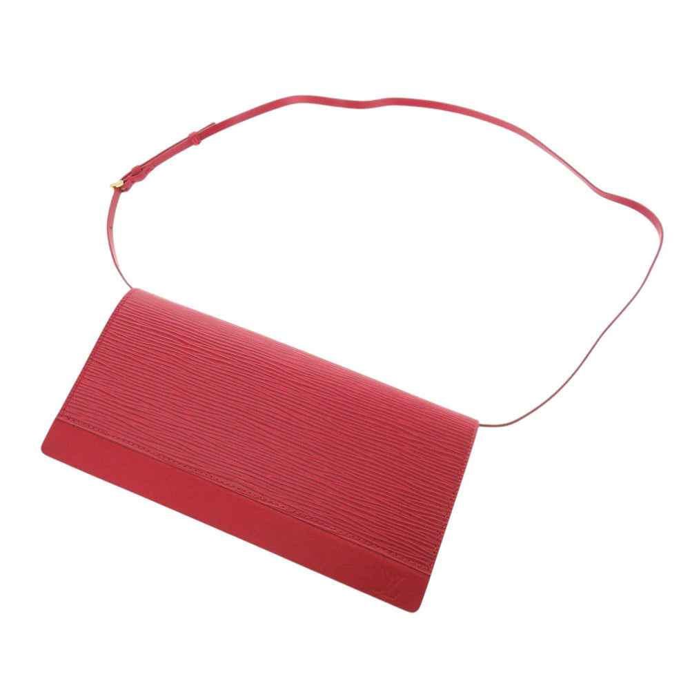 LOUIS VUITTON Shoulder Bag Epi Leather Red Honfleur Women